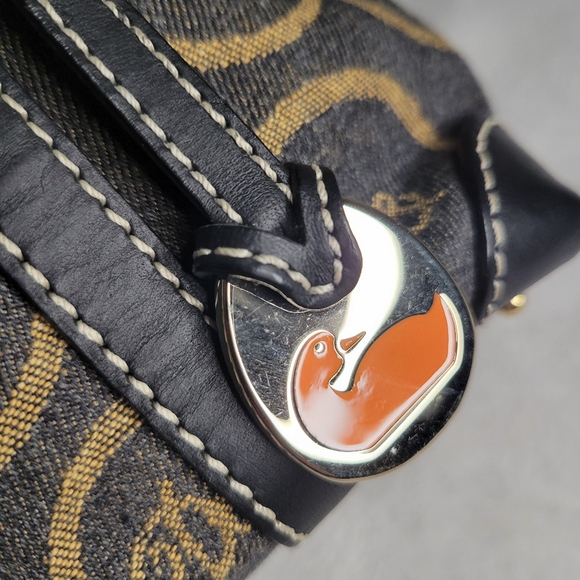 Vintage Dooney and Bourke Signature Hearts Mini Barrel Bag - Picture 3 of 6